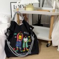 High-end, eco-friendly and exquisitely embroidered nylon shopping bag